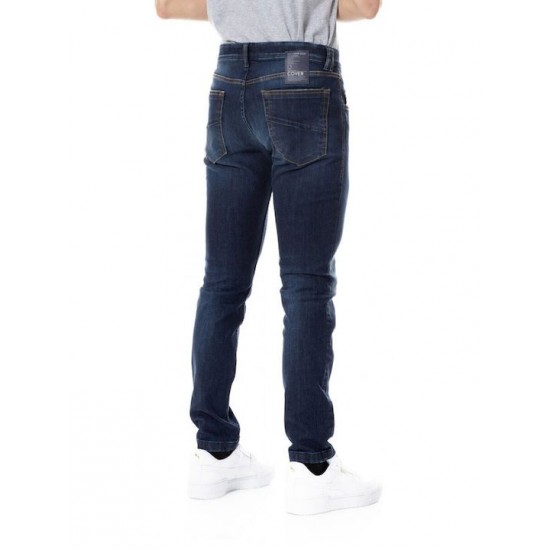 Cover Jeans Ανδρικό Παντελόνι Τζιν σε Skinny Εφαρμογή Μπλε Κωδικός: E2458-27