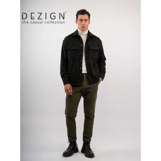 Ανδρικό OVERSHIRT DEZIGN D-2504 Μαύρο