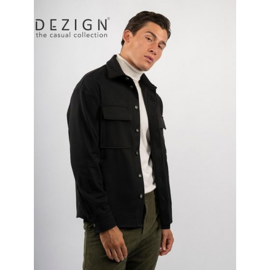 Ανδρικό OVERSHIRT DEZIGN D-2504 Μαύρο