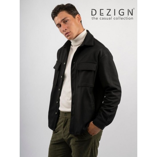 Ανδρικό OVERSHIRT DEZIGN D-2504 Μαύρο