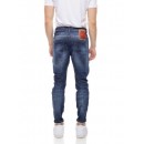 Cover - Q2452-29 - Oregon - 3D Loose skinny - Blue Denim - παντελόνι Jeans