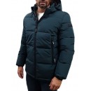 Rebase - 242RJK-2004 - Deep Teal - Zip Off Removable Hood - Μπουφάν