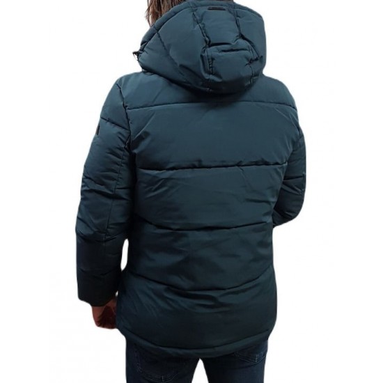 Rebase - 242RJK-2004 - Deep Teal - Zip Off Removable Hood - Μπουφάν